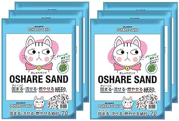 ねこサンド Amazon | 新東北化学工業 猫砂 紙砂おしゃれサンド 7LX6 (ケース